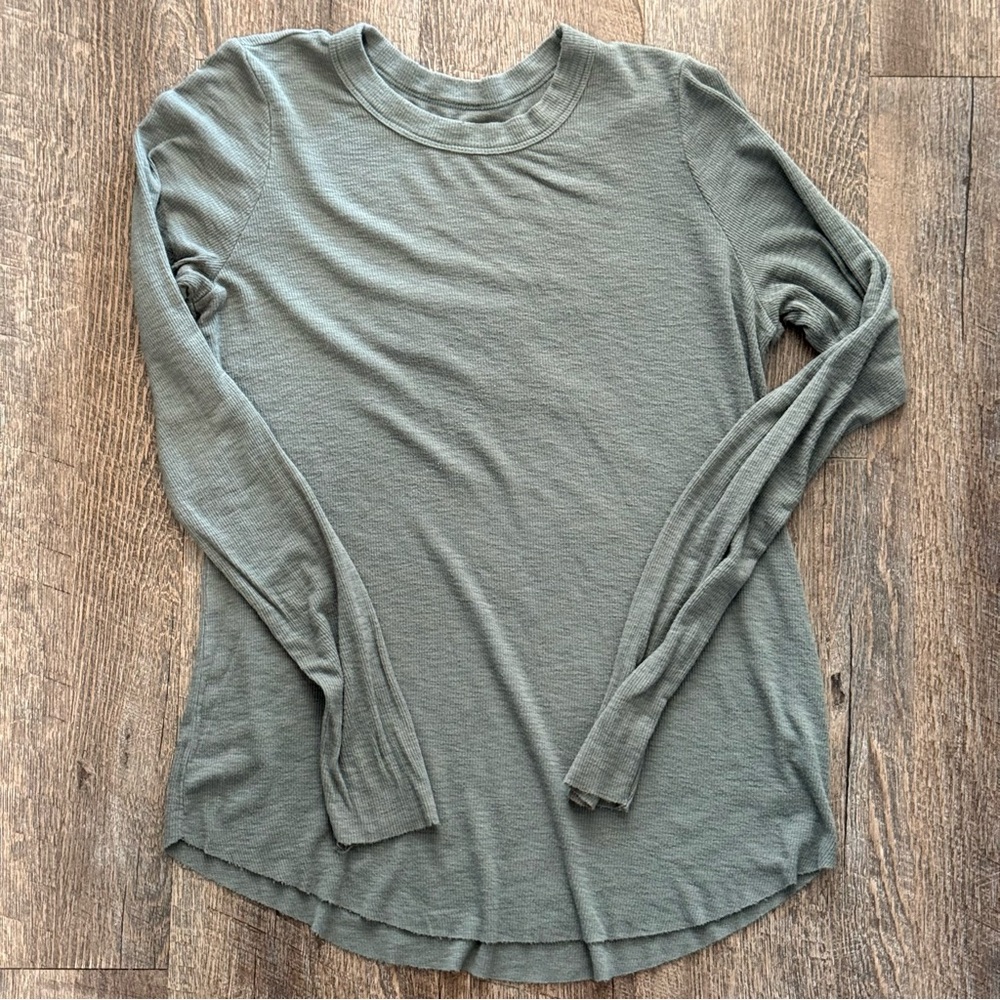 Long Sleeve Ribbed Tee